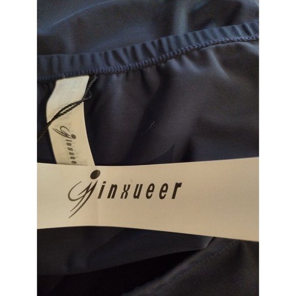 Women's 24W Navy Blue Minxueer Plus Size Swim Suit Bottoms New with Tags - Picture 7 of 11